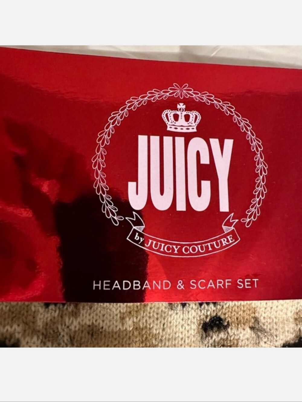 Scarf And Headband Set Leopard Print Gift Set Cottage Career Wear Lagenlook NWT - Picture 6 of 9